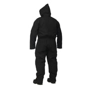 Winter Lined Black Cotton Canvas Coverall - Hi Vis Safety