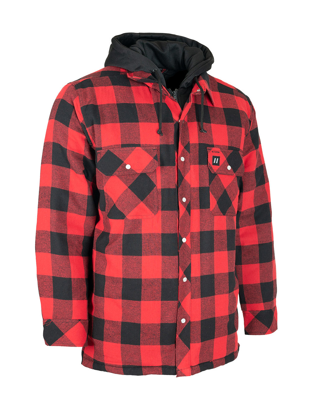 Red Buffalo Hooded Plaid Quilt-Lined Flannel Shirt Jacket – Forcefield  Canada - Hi Vis Workwear and Safety Gloves