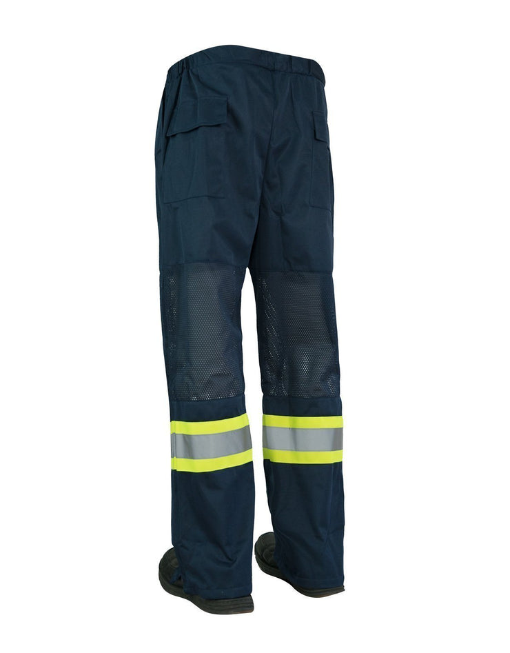Hi Vis Safety Tricot Traffic Pants with Vented Legs and Elastic