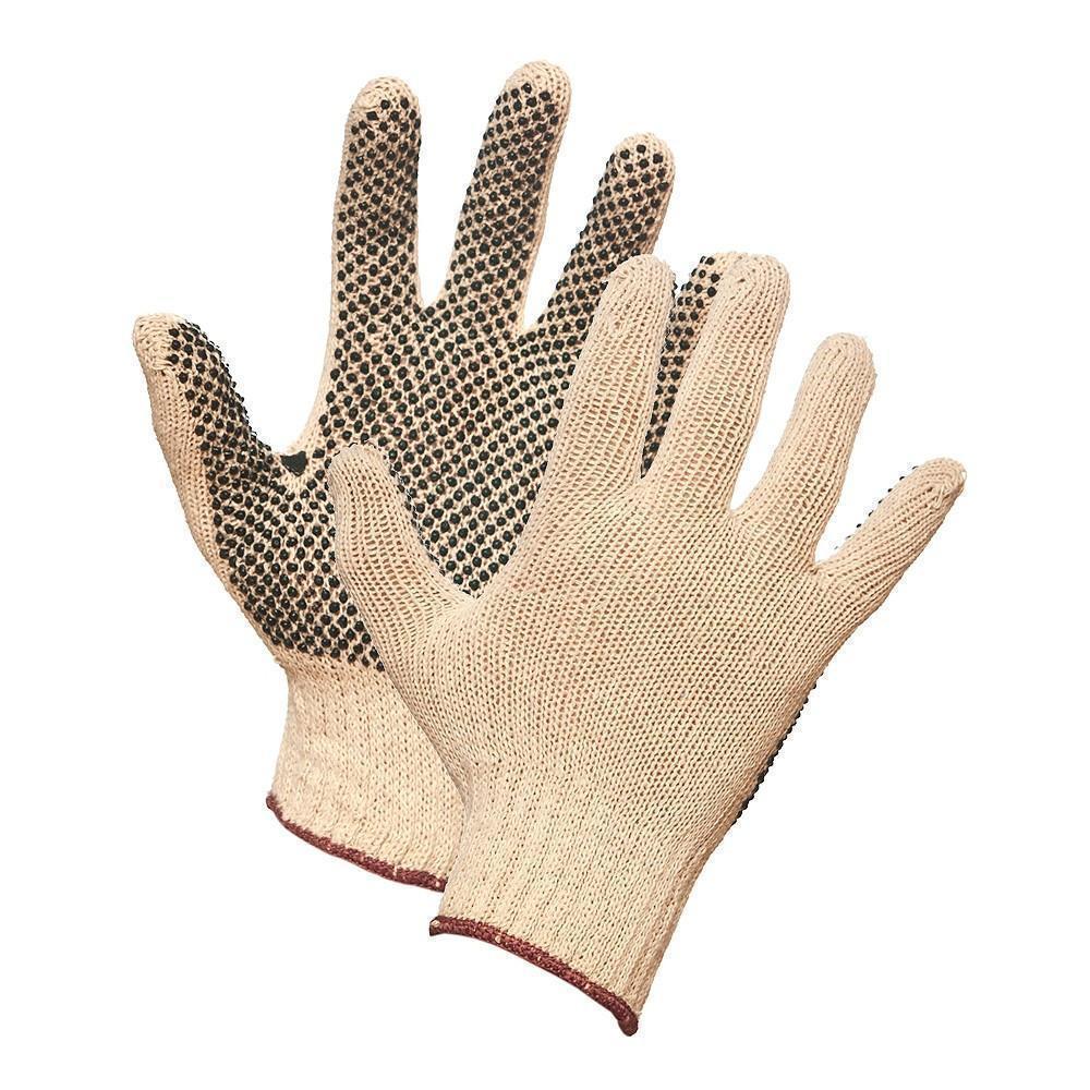 String Knit Work Gloves with PVC Dots on Palm – Forcefield Canada - Hi Vis  Workwear and Safety Gloves
